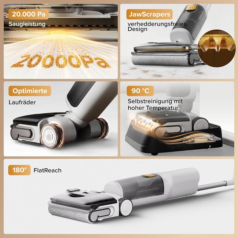 F25 GT Gen 2 Set Nass-Trockensauger, 20.000 Pa, 180° Lay-Flat