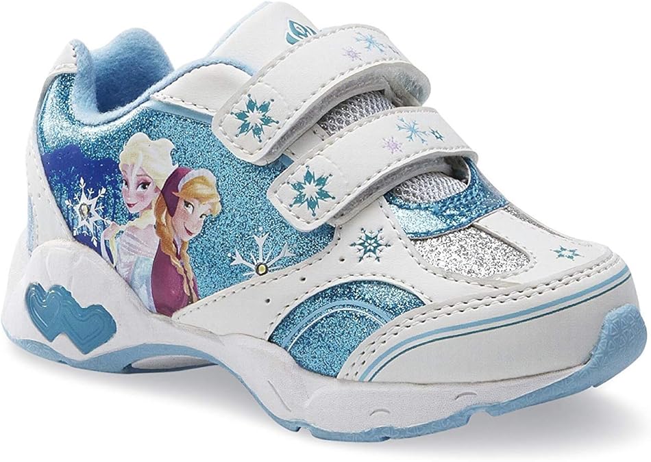 Disney Frozen Toddler Elsa Anna Sneakers LightUp Athletic Kids Shoes