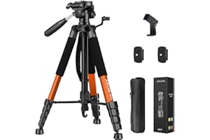JOILCAN Tripod Camera Tripods, 74" Tripod for Camera Cell Phone Video Photography, Heavy Duty Tall Cameras Tripod Stand, Professional Travel DSLR Tripods Compatible with Canon iPhone, Max Load 15 LB