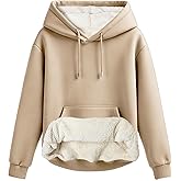 Mars Guard Women's Winter Warm Fleece Sherpa Lined Hooded Sweatshirt Thick Hoodies Outdoor Pullover for Casual Comfort
