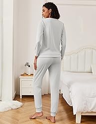 Ekouaer Womens Ribbed Knit Pajama Sets 2 Piece