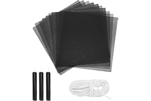 MECCANIXITY Beeswax Candle Making Kit,8x8 Inch 10pcs Black Beeswax Candle Sheets with 1pcs Cotton Wick for DIY Craft Gift Mak