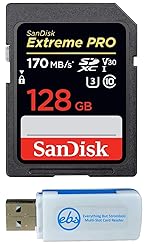 SanDisk 128GB SDXC Extreme Pro Memory Card Bundle