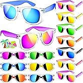 Kids Sunglasses Valentines Party Favors, Translucent Toddler Sunglasses Bulk for Boys Girls, Goodie Bags Stuffers for Kids Classroom, Pool Beach Party Favors Graduation Birthday Gifts - 16 Packs