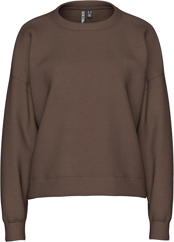 Pcchilli LS Sweat Noos BC, Hot Fudge, M
