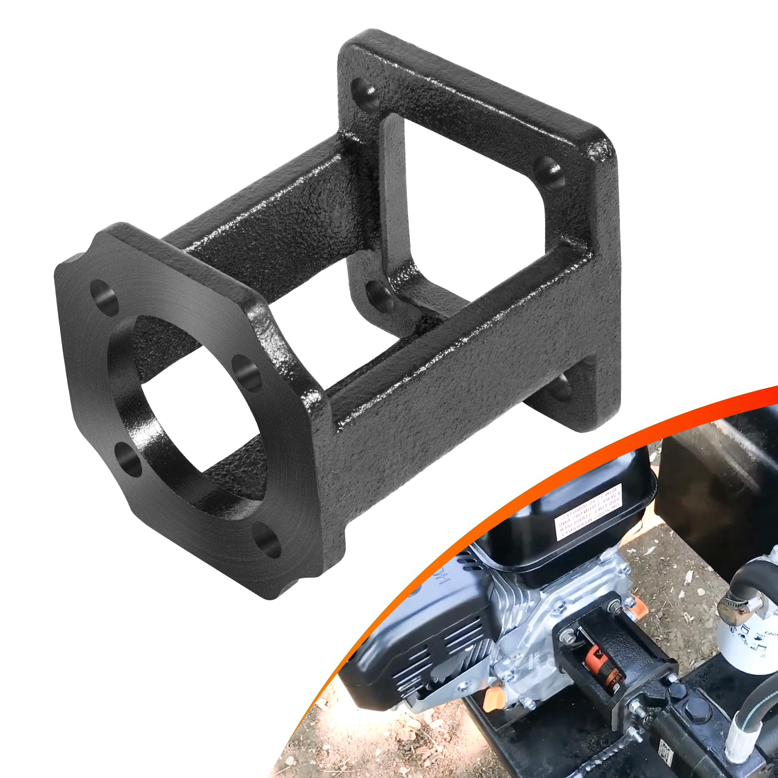 Photo 1 of Hydraulic Wood Log Splitter Pump Mount Bracket for 5-7 Hp Engines Fit for SpeeCo, Oregon, Husky 20, 21 and 22 ton Units.