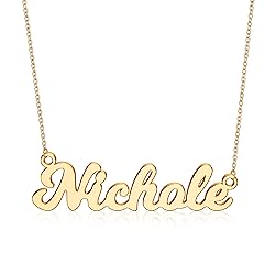 Ursteel Nichole Necklace, Custom Name Necklace