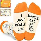 HAPPYPOP Easter Gifts for Girls - Bunny Socks Kids Aged 4-12, Rabbit Gifts for Boys