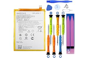 AWEDAS JK50 Replacement Battery 3.8v 5450mAh (Upgraded) for Motorola Moto G7 Power G Power 2021 G Power 2022 XT2165-1 XT2165-3 XT2165-5 XT2165DL G 5G 2022 XT2213-1 XT2213-3 Battery and Screws Tool Kit