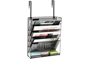 EASEPRES Hanging Organizer Cubicle File Holder - Wall Mount Storage, Office Cubical Accessories
