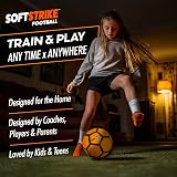SKILL BLOX SoftStrike Home Training Ball Size 4, Indoor Football Gift view 6