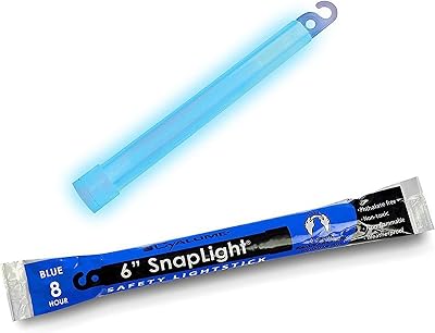 Cyalume Glow Sticks Military Blue 6 Inch 8 Hour Chemical Light Sticks 30 Pack