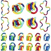 20 PCS Multicolored Quiet Fidgets Toys for Unique Fidget Toy Brain Imagination Tools, Relaxation Therapy and Stress Relief Ed