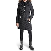 DKNY Women's Bib-front Light-weight Puffer