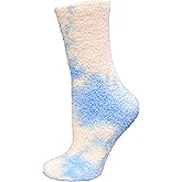 K. Bell Women's Tie Dyed Plush Slipper Crew Socks