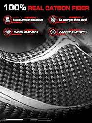 TESFEEL Carbon Fiber Heated Steering Wheel for