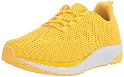 Propét Women's Tour Knit Sneaker, Lemon, 13