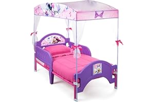 Delta Children's Products Minnie Mouse Canopy Toddler Bed,Purple