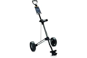 Bag Boy M-350 2 Wheel Golf Push Cart, Easy Two-Step Open & Close, Adjustable Handle Height, Ultra Lightweight, Scorecard Holder, Black