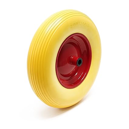 Pannensicheres 4.80/4.00-8 PU Schubkarrenrad komplett Vollgummi Schubkarre