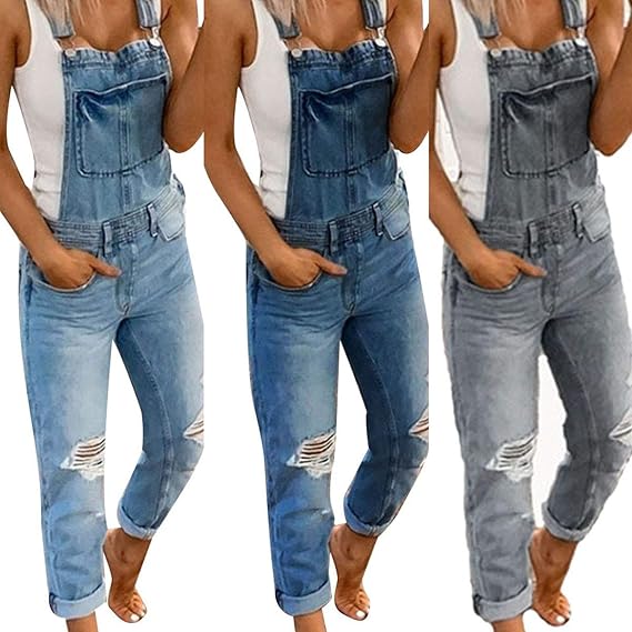 ladies loose dungarees