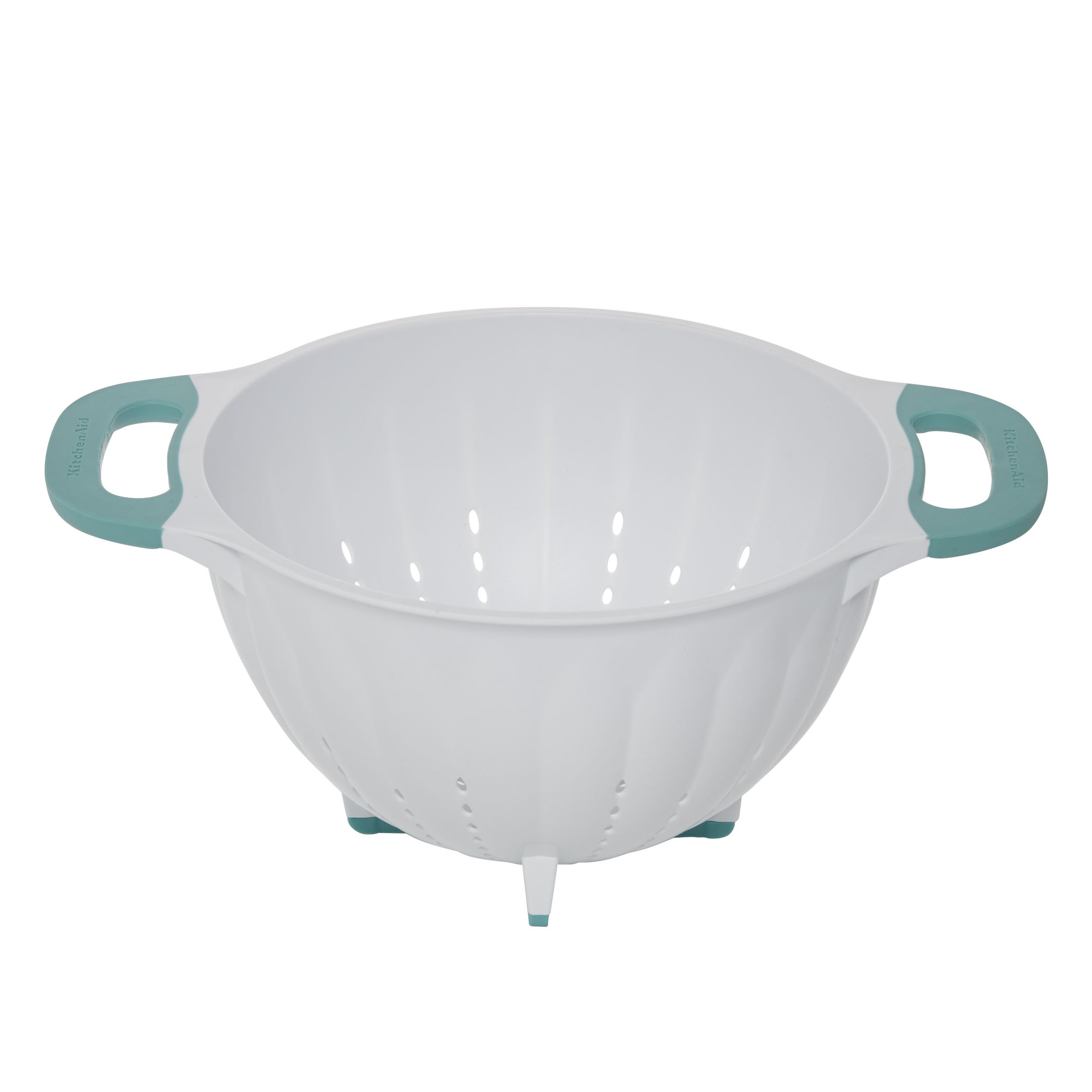 White/Aqua Sky) - KitchenAid Pasta Strainer/Colander, 4.7l, White