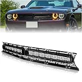 Front Upper Grille Fits for Dodge Challenger 15-23 Black | Front Upper Grill Grid