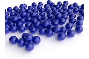 Timbocca 50 Cal Ammo Balls for TR50, 100pcs Solid Nylon Balls for Umbrex T4E TR50 HDP50 HDR50 Revolver, Reusable Hard Self Defense Plastic Projectiles Fit Training Air Pistol Paintballs Gun