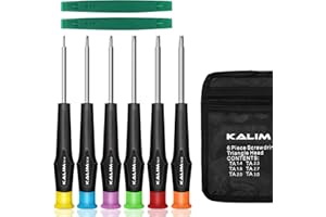 KALIM Triangle Head Screwdriver Set, 6 PCS Repair Insulation Set, Triangle Driver Set for Thomas McDonald's Toy, Suitable for Electronic Equipment Disassembly, Toy Repair, etc.(TA1.4-TA3.0)