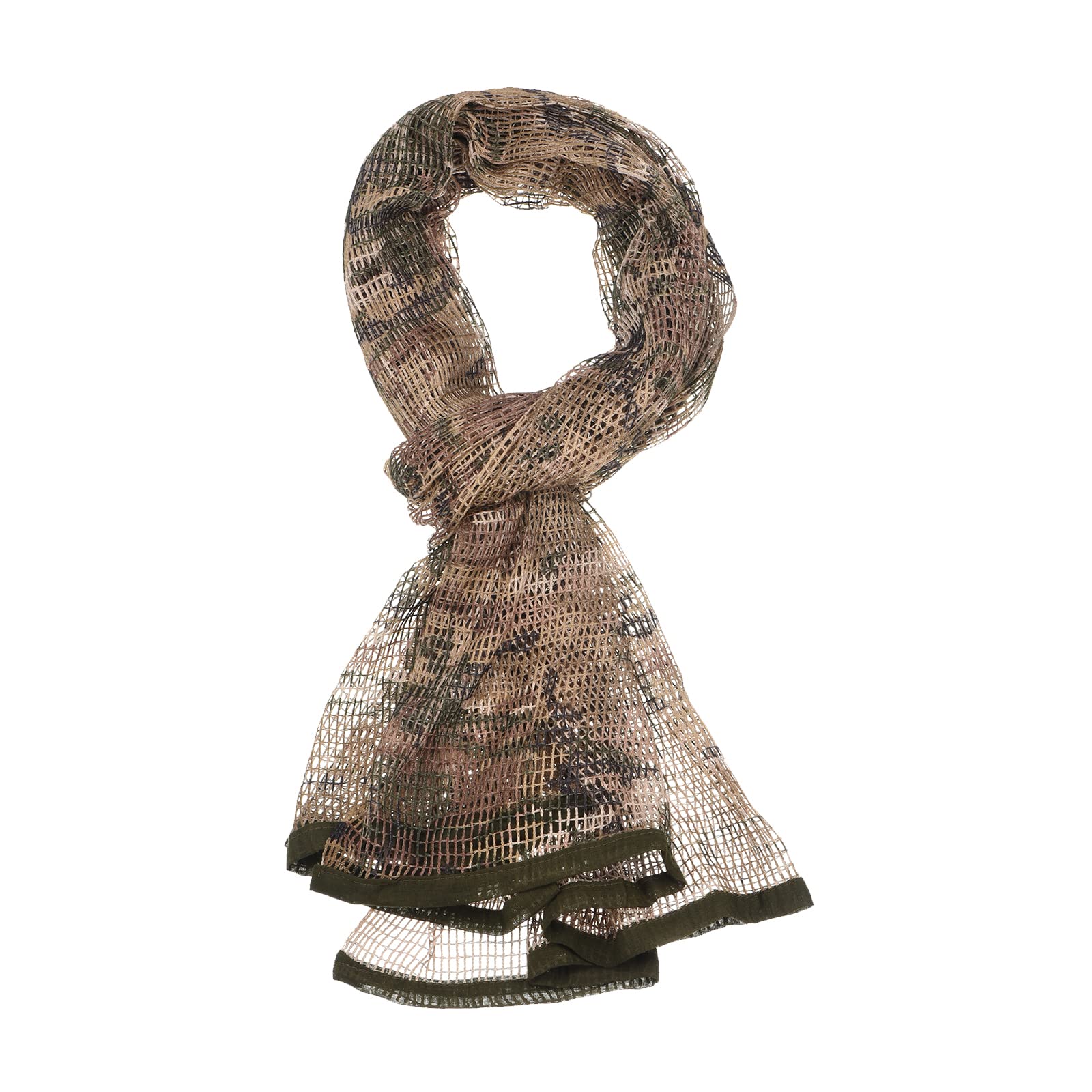 PATIKIL 71"x35" Camouflage Netting Camo Scarf, Camo Netting Veil Camo Mesh Neck Scarves Desert Mesh Scarves for Outdoor Activities, Jungle Digital