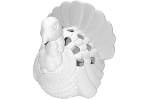 NEW HAMPSHIRE CRAFTWORKS Thanksgiving Turkey Votive Lantern - Paint Your Own Holiday Ceramic Keepsake