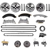 GELUOXI Engine Timing Chain Kit with VVT Sprocket Replacement for Cadillac ATS CTS Chevy Camaro Equinox Malibu GMC Acadia 2.8L/3.0L/3.2L/3.6L 2007-2021 12603745 12626160 9-0753SVVT