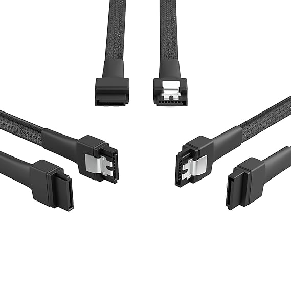 KabelDirekt - 3X 7-Pin SATA 3 Datenkabel 6 Gbit/s 60 cm