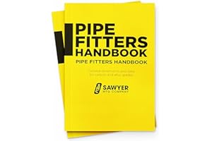 Sawyer Mfg Company - Pipefitter's Handbook (Yellow Book) - Comprehensive Guide for Pipe Dimensions, Welding Specs & Fittings - Durable Reference for Field & Workshop