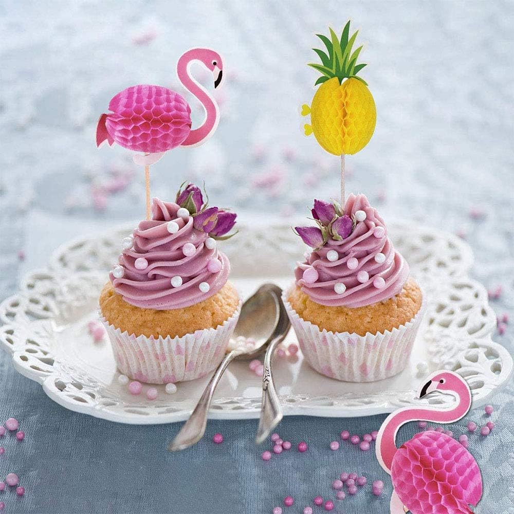 Pour Luau Hawaii Tropical Birthday Wedding Beach Party 3d Decorations De Gateau Flamant Rose Piece Ananas Cupcake Toppers Tropical Party Cake Decoration Pour Summer Party Gateau Toppers Loisirs Creatifs Decorations Nabadalshamal Com