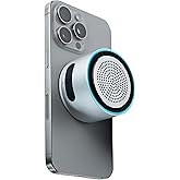 MagSound MagBeat Bluetooth Speaker with Magnetic Wireless Charger (Titanium), Portable Stereo Sync TWS, Booming Bass, Up to 10H, IPX7 Waterproof, Gift for Men