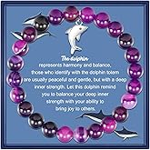 PARTNER Horse Inspirational Birthday Gifts for Women Unique Horse Gifts Natural Stone Beaded Bracelets for Women Horse Jewelry with Meaningful Message Card For Horse Lovers