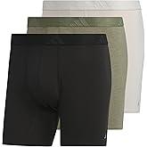 adidas mens Boxer Brief Underwear (3-pack) Luxe Comfort Ultra Soft Rayon Blend