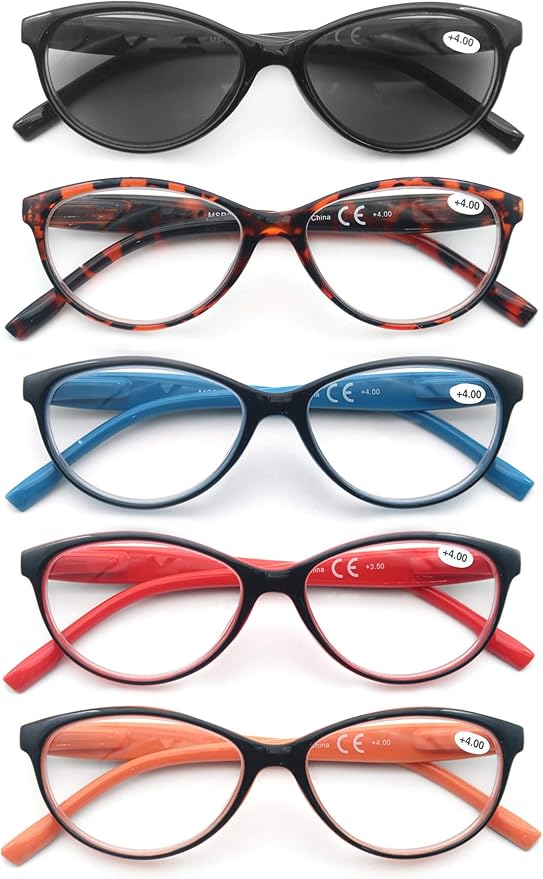 Reading Glasses Women 5 Pack Beautiful Womens Readers Inculding Sun