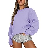 Orchidays Women's Casual Crewneck Sweatshirt Long Sleeve Loose Fitting Pullovers Fall Tops
