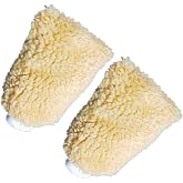 Car Wash Mitt, House Cleaning Glove,Imitation Wool Gloves 2 pcs Yellow | Home Dusting Cloth