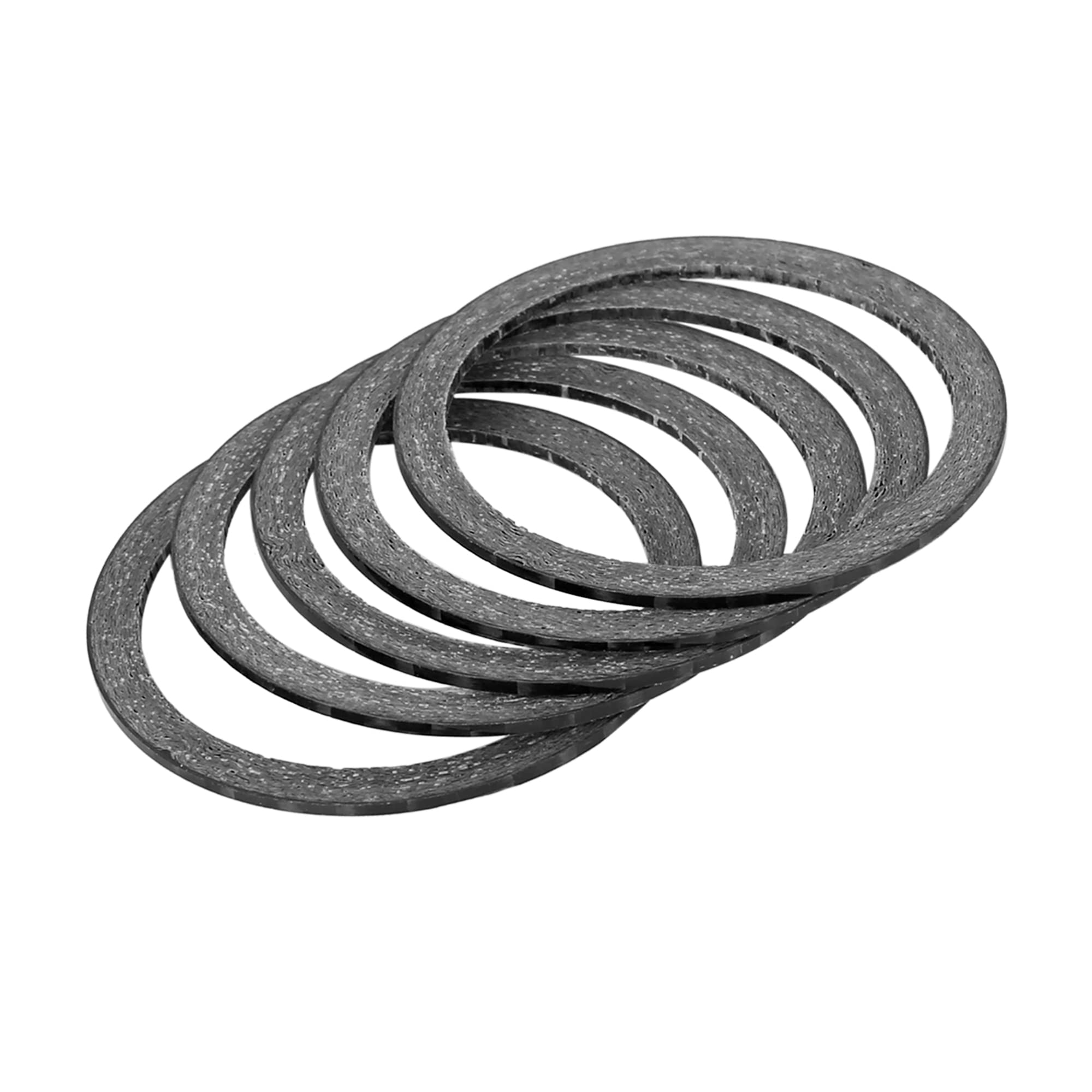 A ABSOPRO Bike Headset Spacer BFit 1 1/8 Inch Stem 1mm thick (Set of 5)