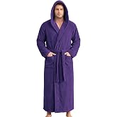 PJGGZ Bathrobes for Men Full Length - Soft Absorbent Long Towel Robes with Hood (Available for Big and Tall)