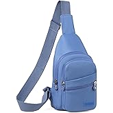 Banelu Small Sling Backpack Crossbody Sling Bag for Women, Chest Bag Daypack Fanny Pack Cross Body Bag for Outdoors Hiking Traveling - Blue