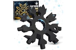 PARIGO Snowflake Multitool Gifts for Men 20-in-1 Mini Tools Christmas Stocking Stuffers for Men Women Adults Dad Pocket Size Gadget Screwdriver Bottle Opener