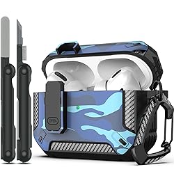 RFUNGUANGO for AirPods Pro Case Cover with Cleaner