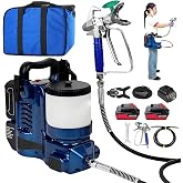 750w Portable Paint Sprayer, Quick Shot Paint Sprayer, 1.2l Capacity, with 1.80m Hose and Waist Belt, 12.5 Mpa Pressure, 6-Level Adjustable Pressure, for Industry, Home, Construction, Maintenance