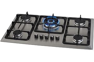 Fischer Cooktop Gás 5 Bocas TC Infinity Mesa Inox Bivolt 23678-54121