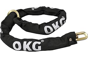 OKG Security Chain - 3.6 ft x 0.36" (9mm) Heavy Duty Chain - Special Hardened Alloy Steel Cut Proof Chain - Premium Anti Theft Garage Chain, E-Bike Chain, Motorcycle Lock Chain, Fence Gate Chain, etc.