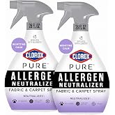 Clorox PURE Allergen Neutralizer Fabric and Carpet Spray, Nighttime Calm, 26 Fluid Ounces (Pack of 2)